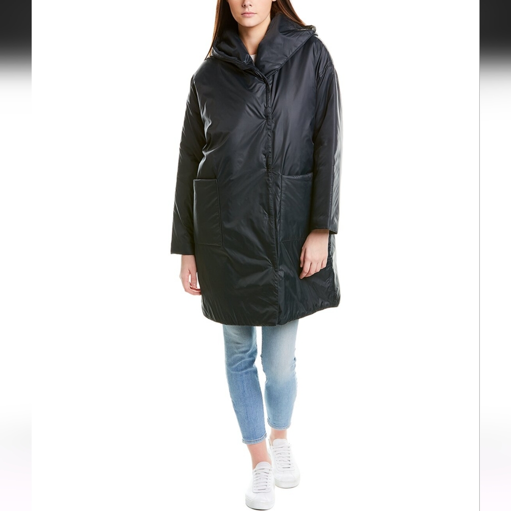 EILEEN FISHER Hooded Coat Small Petite NWT